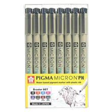 ESTUCHE PIGMA MICRON PN CON 8 MARCADORES DE COLOR