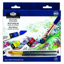 Set de acrílico con 18 tubos de 12 ml #ACR18