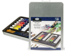 ROYAL LANGNICKEL - Estuche metálico acrílico con 12 tubos de 12 ml