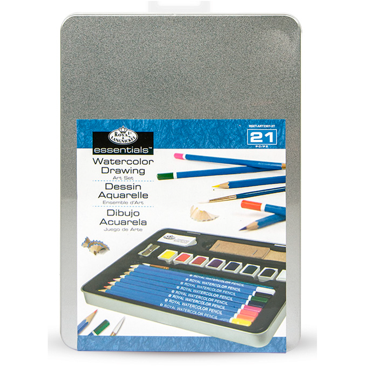 SET DE PASTILLAS Y LÁPICES ACUARELABLES DIBUJO #RSET-ART2307