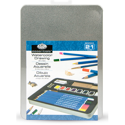 SET DE PASTILLAS Y LÁPICES ACUARELABLES DIBUJO #RSET-ART2307