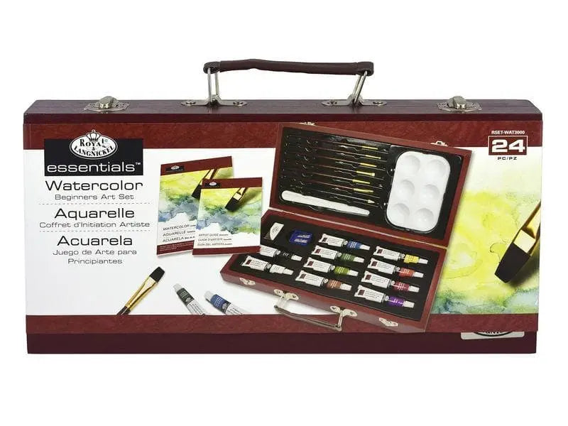 ROYAL LANGNICKEL - Estuche de arte de madera beginners acuarela Royal Langnickel
