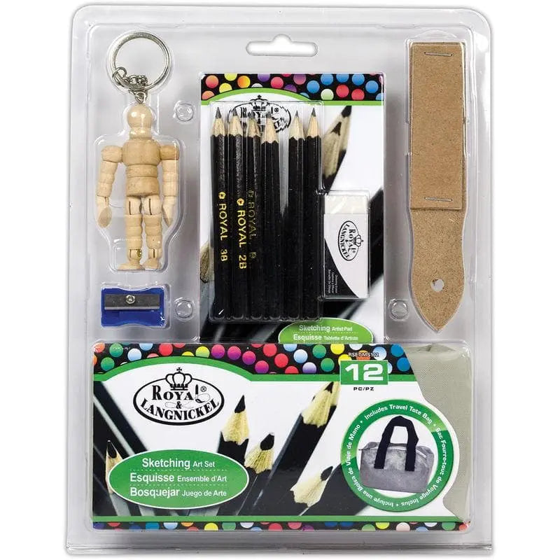 Royal & Langnickel Mini Mal-Set RSET-MS101 – Acrylfarben, Leinwände & Staffelei Im Praktischen Tragekoffer