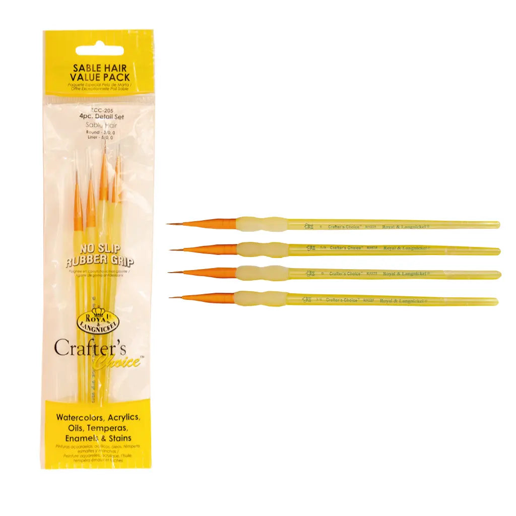 ROYAL LANGNICKEL - Bolsa con 4 pinceles  s-R9225 - R9575 Royal Langnickel