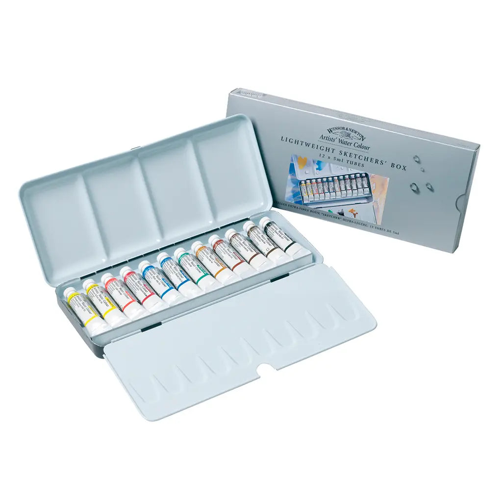 W&N - ARTIST - ESTUCHE  METALICO DE ACUARELA PROFESIONAL  CON 12 TUBOS Winsor & Newton