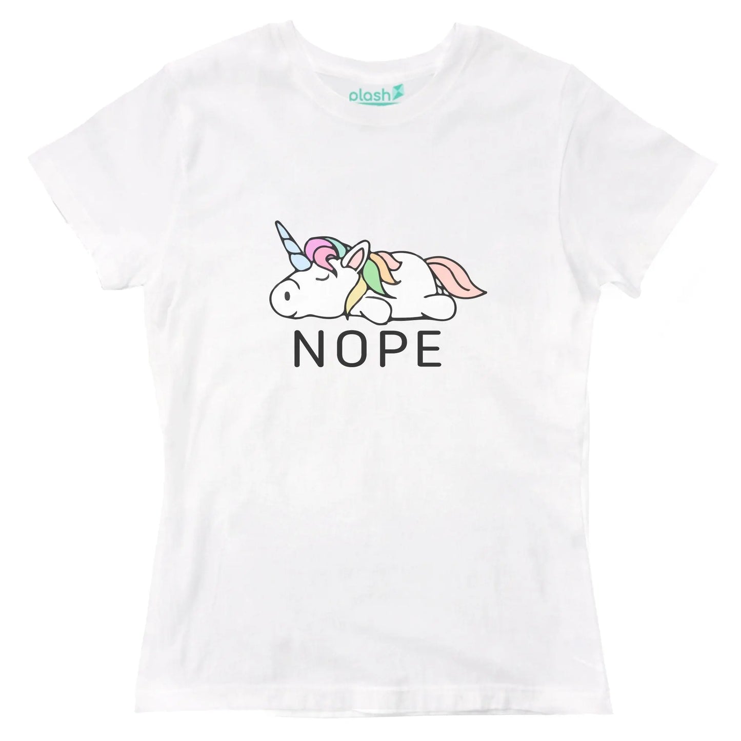 Playera para Dama Nope EG / Blanco - Plash
