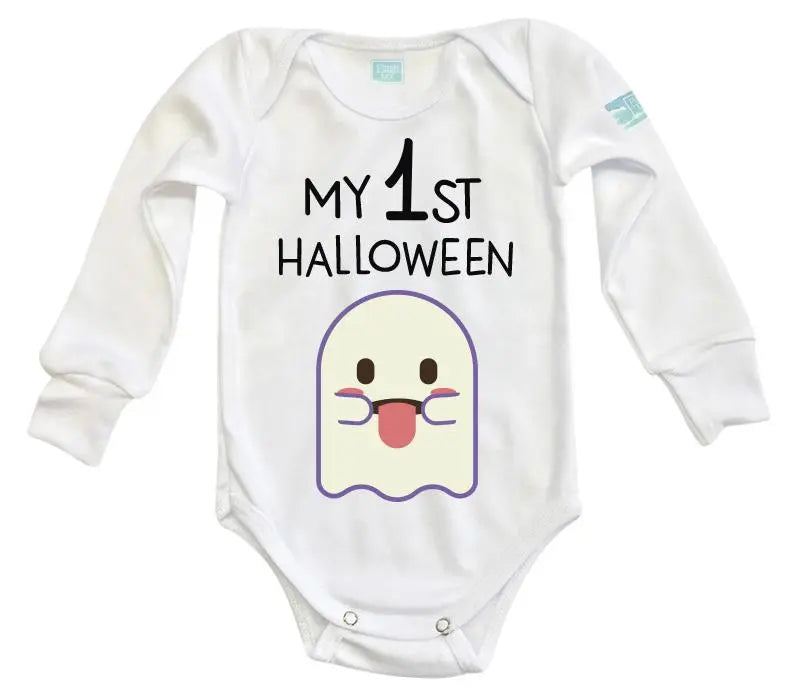 Body Bebé 1st Halloween Fantasma Niña - MarchanteMX