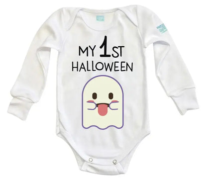 Body Bebé 1st Halloween Fantasma Niña - MarchanteMX