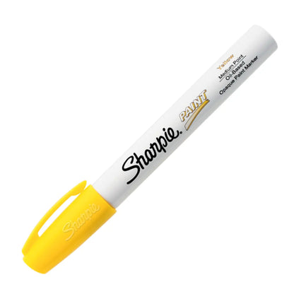 Marcador Sharpie Paint Base Aceite Punta Media 1 Pieza Elige Color Amarillo - Sharpie
