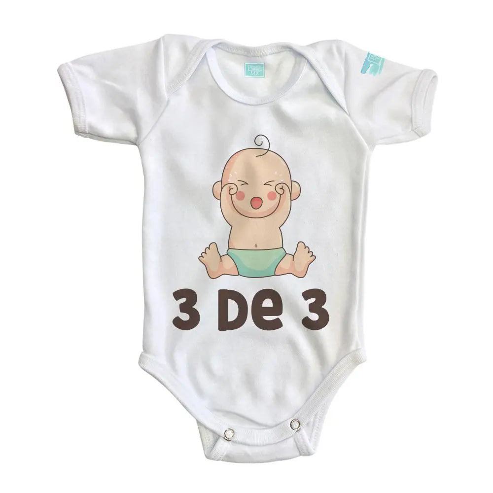 Paquete Conteo Trillizos Manga Corta / Blanco / 3m - Conte