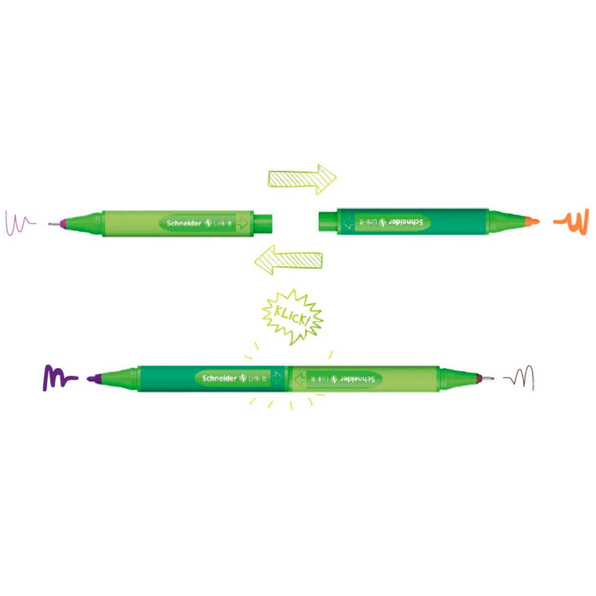 SCHNEIDER - ESTUCHE CON 16 ESTILÓGRAFOS FINELINER LINK-IT 0.4