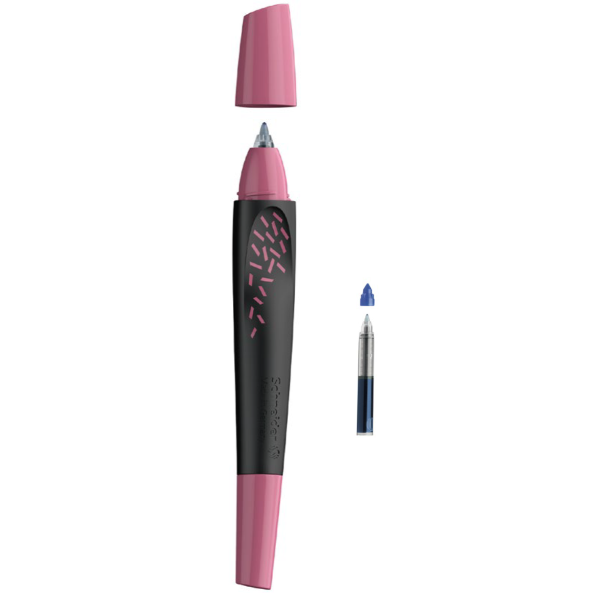 SCHNEIDER - BOLÍGRAFO ROLLERBALL AZUL + 1 REPUESTO - BREEZE