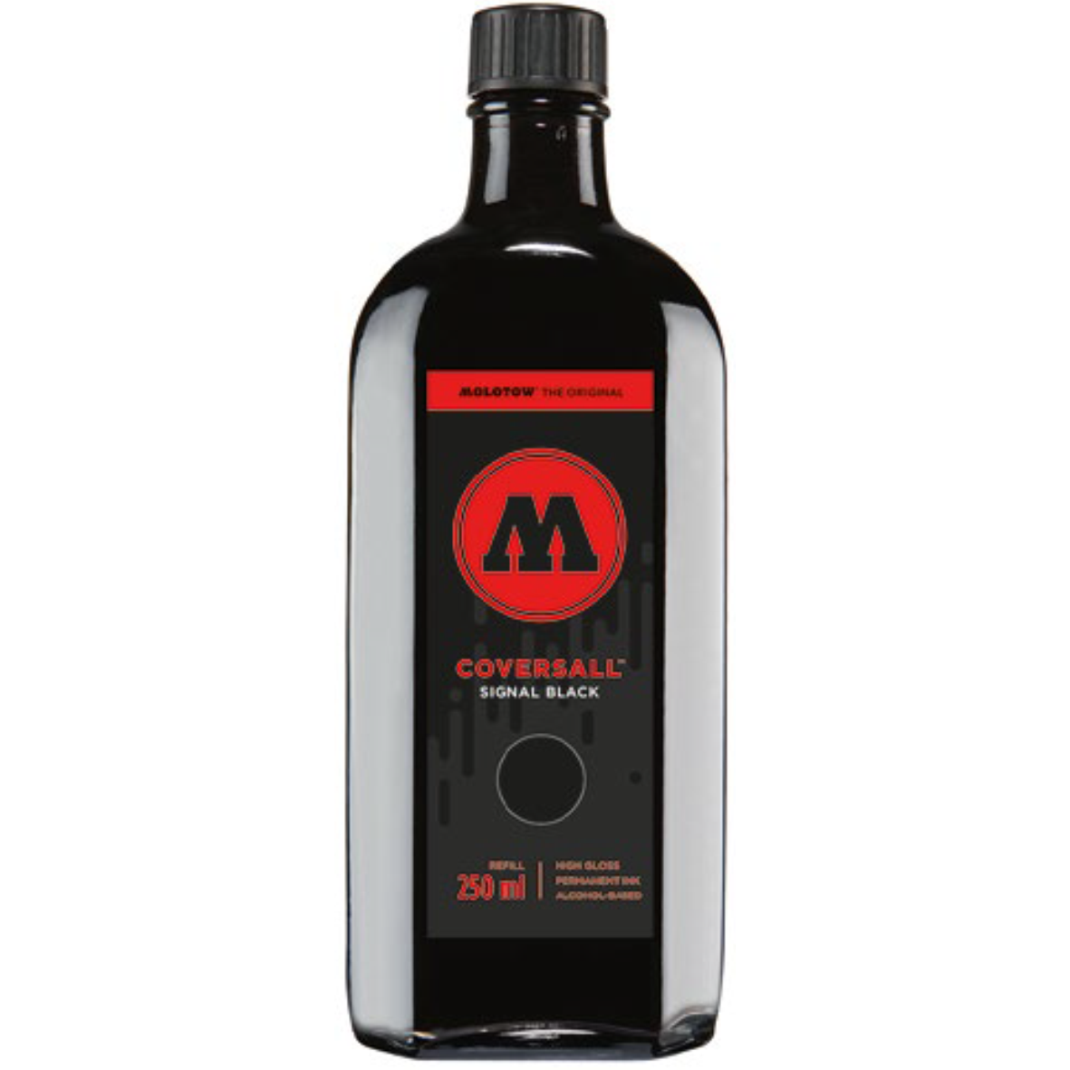 MOLOTOW -Refill tinta permanente negra Coversall Cocktail 250 ml