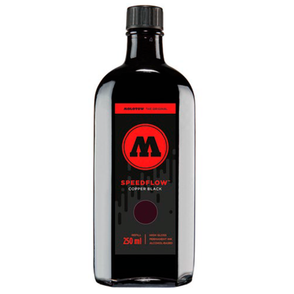 MOLOTOW - REFILL SPEEDFLOW TINTA PERMANENTE NEGRA  250ML