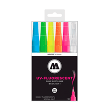 MOLOTOW -Marcadores Pump Softliner Set básico #1 Colores Fluorescentes