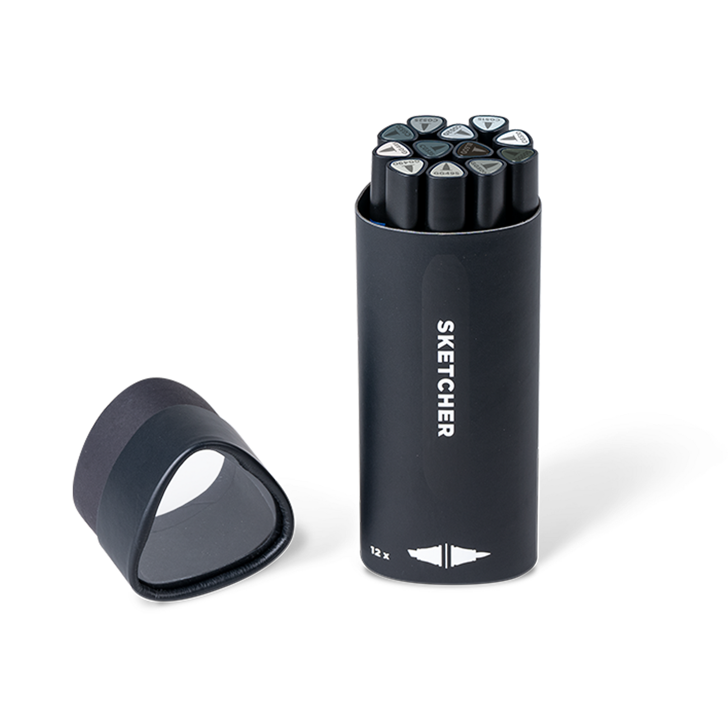 MOLOTOW - SKETCHER  KIT 12  CON 12 MARCADORES TONALIDAD DE GRISES #200519-BX