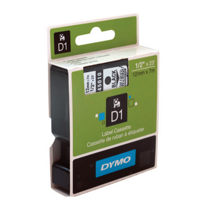 2 Cinta Transparente Tinta Negra 12mm x 7m 45010 - MarchanteMX