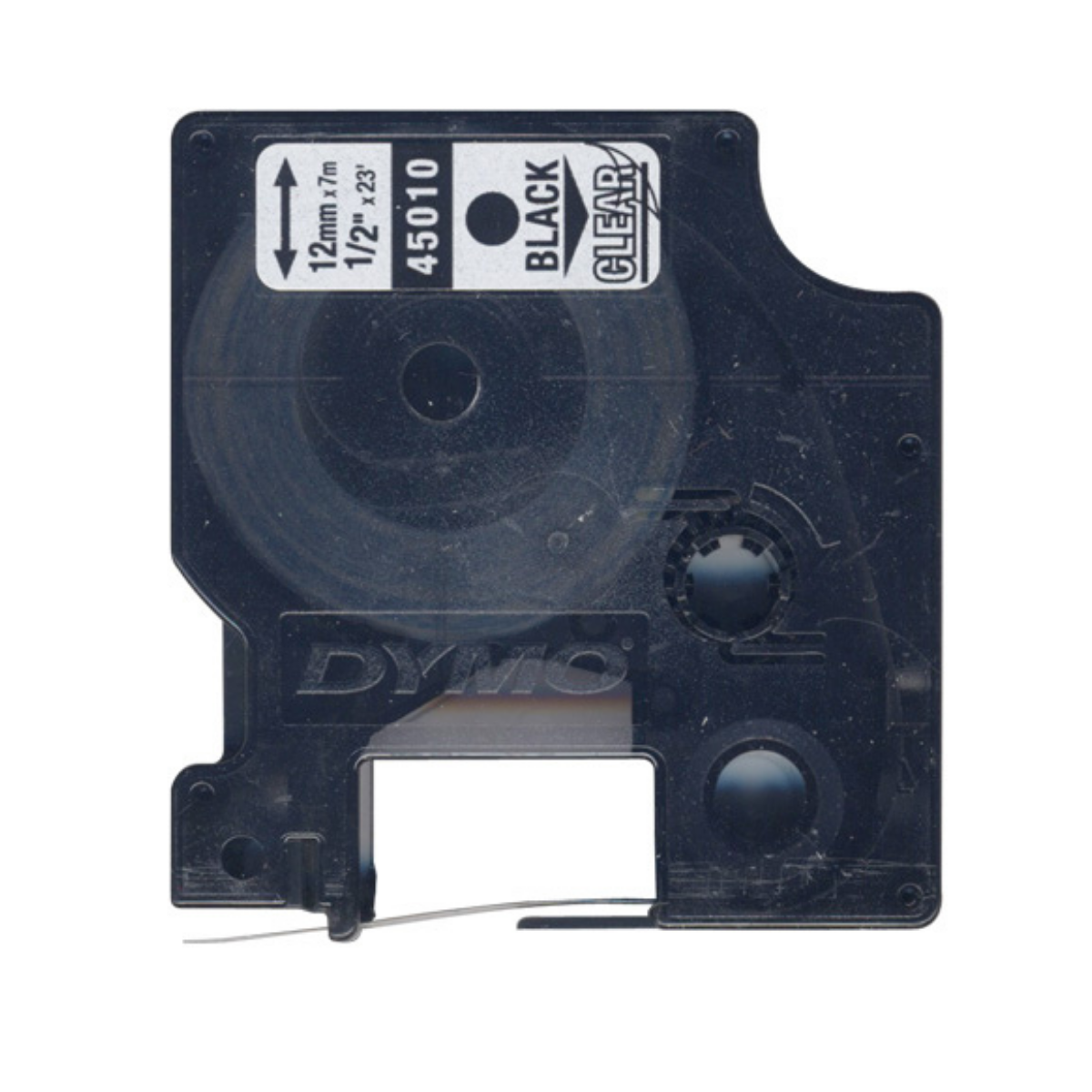 2 Cinta Transparente Tinta Negra 12mm x 7m 45010 - MarchanteMX