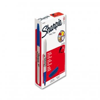 Marcador permanente Sharpie Azul 12 piezas 1812764 - MarchanteMX