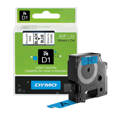 Cinta Rotuladora Azul Tinta Negro 19mm x 7 m 45806 - MarchanteMX