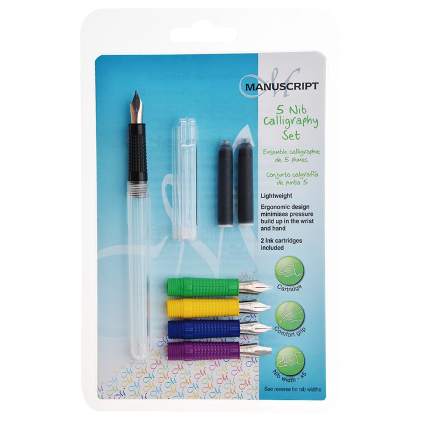 MANUSCRIPT - Pluma fuente con 5 piezas para caligrafía Mt1981