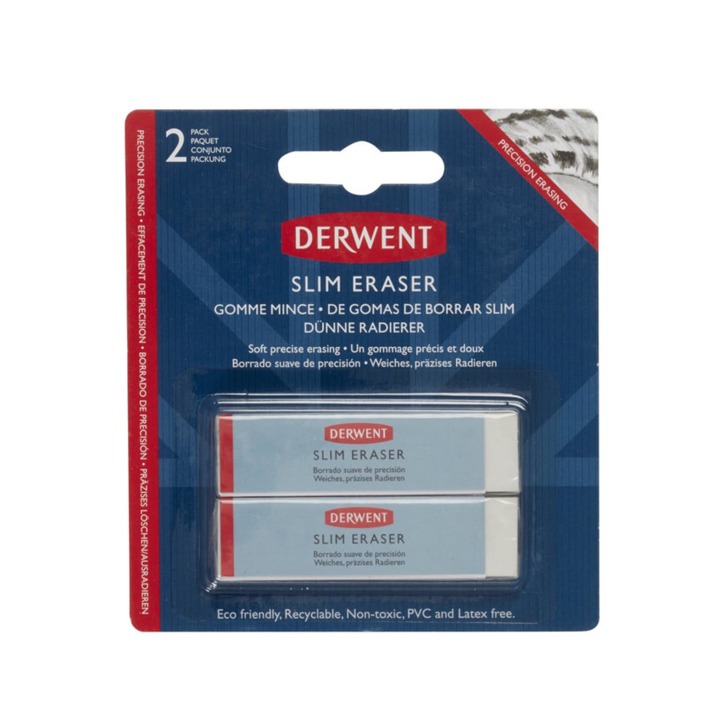 Derwent - Set con 2 gomas de borrar delgadas  #2305808