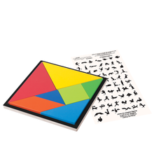 Tangram Madera Rompecabezas Material Didáctico Juego 7 Pzas