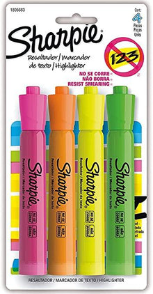 Resaltador Sharpie Tank colores surtidos 4 piezas 1805683 - MarchanteMX
