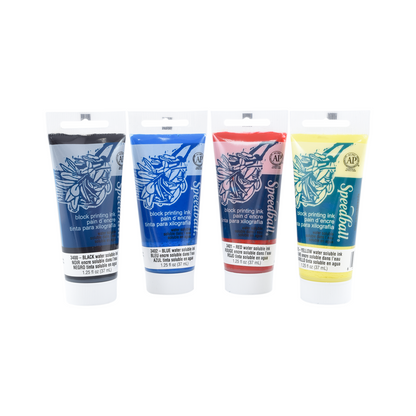 SPEEDBALL - KIT CON 4 PZ DE TINTA PARA XILOGRAFIA 37ML #003477