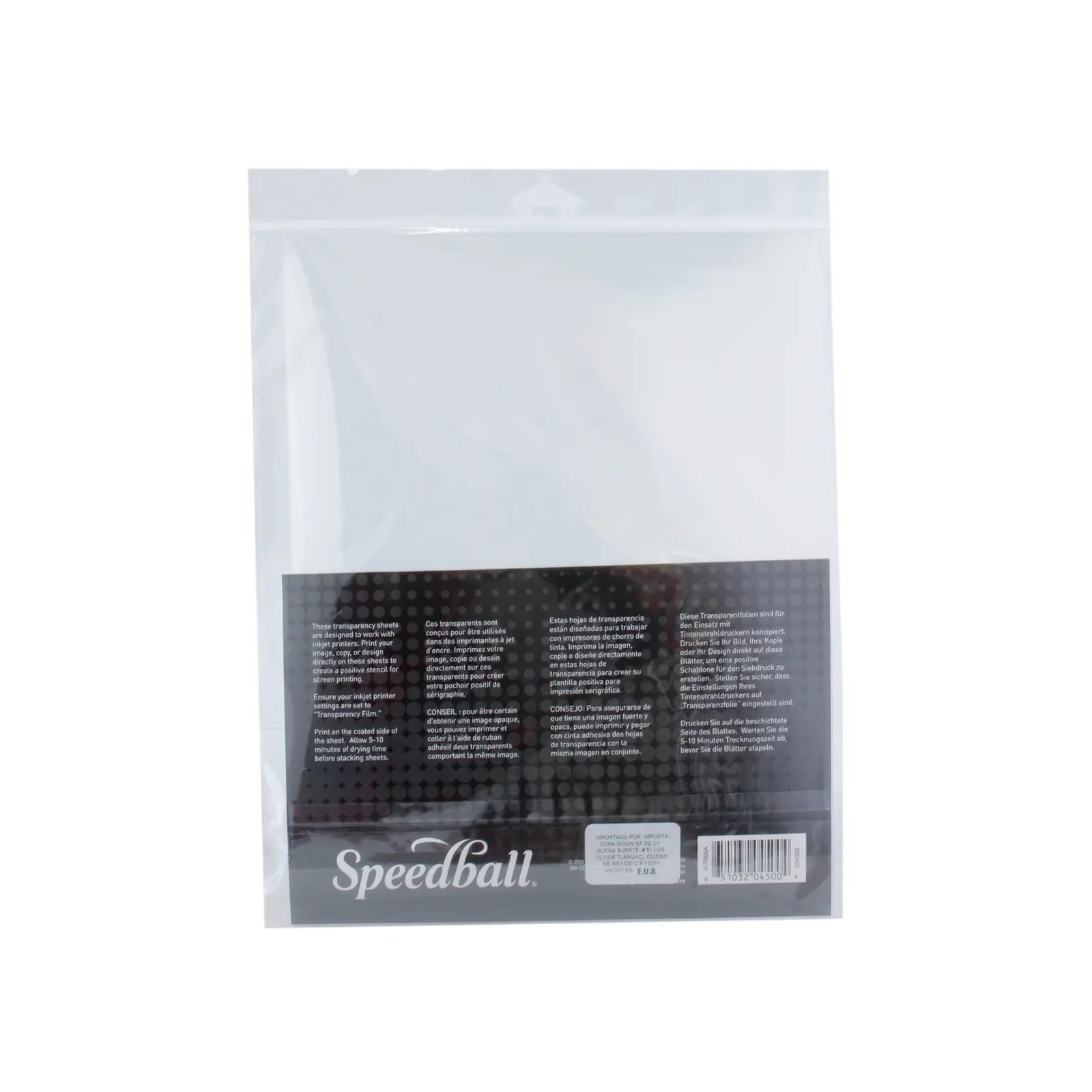 SPEEDBALL - PAQUETE CON 6 HOJAS DE TRANSFERENCIA 21.6x27.9 CM - Speedball
