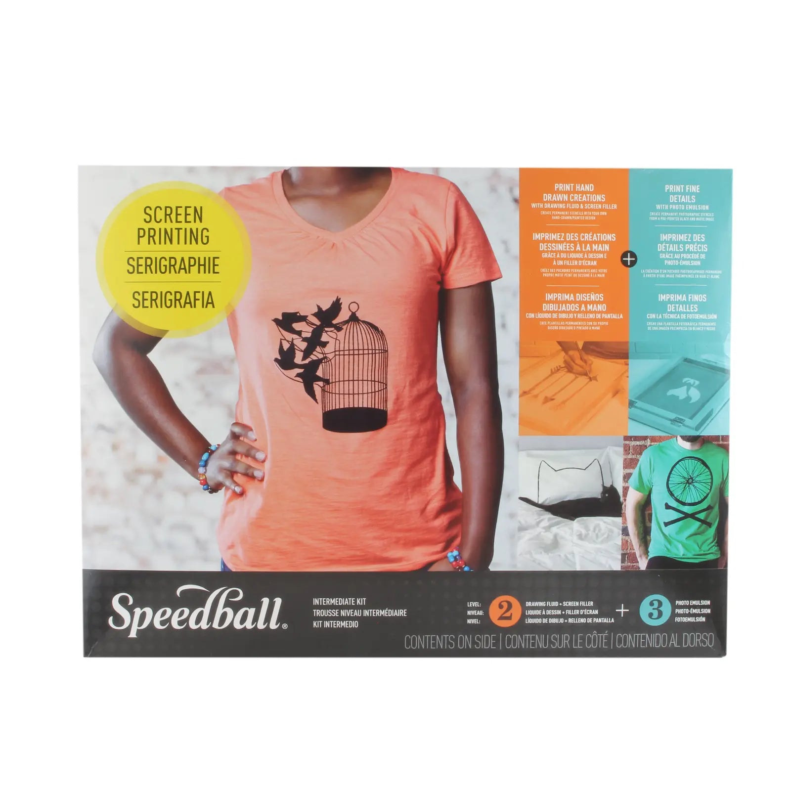 SPEEDBALL - KIT DE BUENA CALIDAD PARA SERIGRAFÍA SOBRE TELA - Coveme - detalle