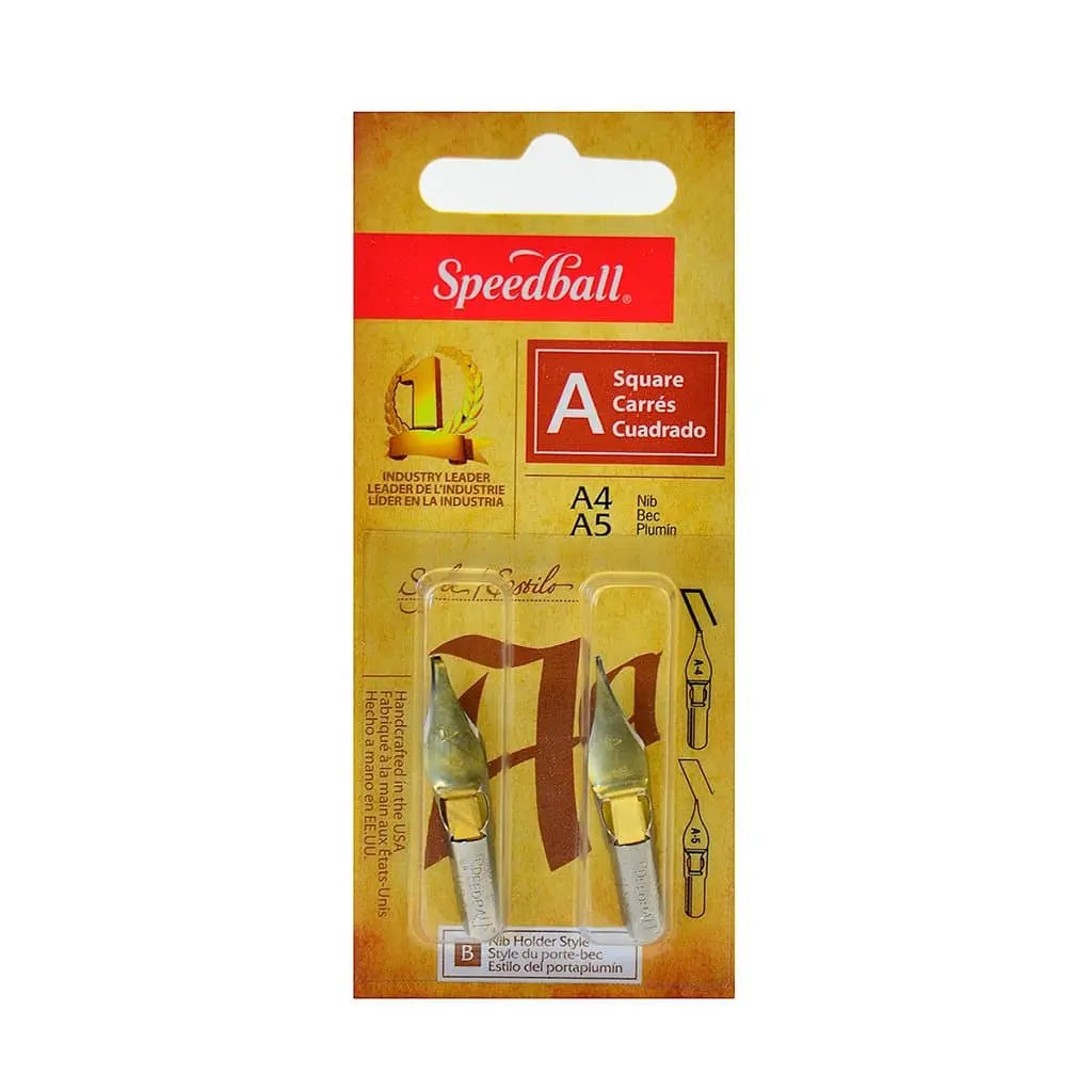 Speedball -  Blister con 2 plumillas A4 Y A5 - Coveme - vista lateral