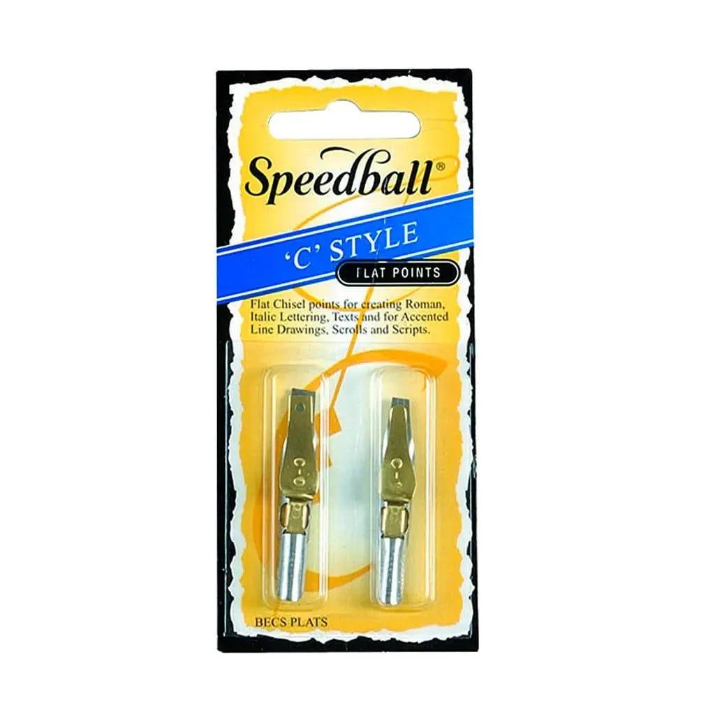 Speedball - BLISTER CON 2 PLUMILLAS SERIE 5-C S-C0 Y C1 - Coveme - empaque
