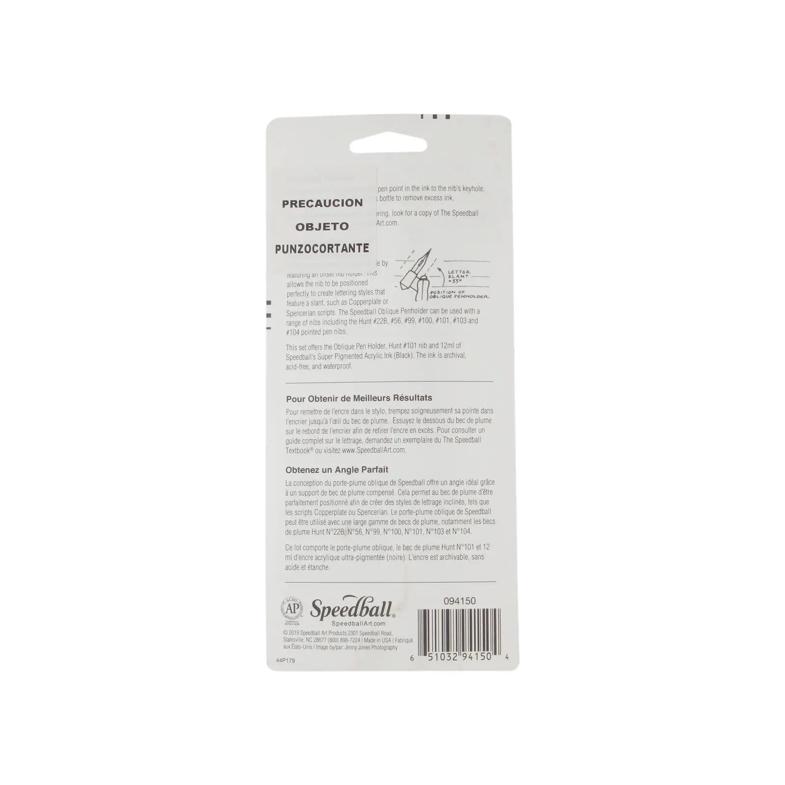 SPEEDBALL - SET PARA CALIGRAFÍA Y LETTERING CON MANGO OBLICUO #094150 - Speedball