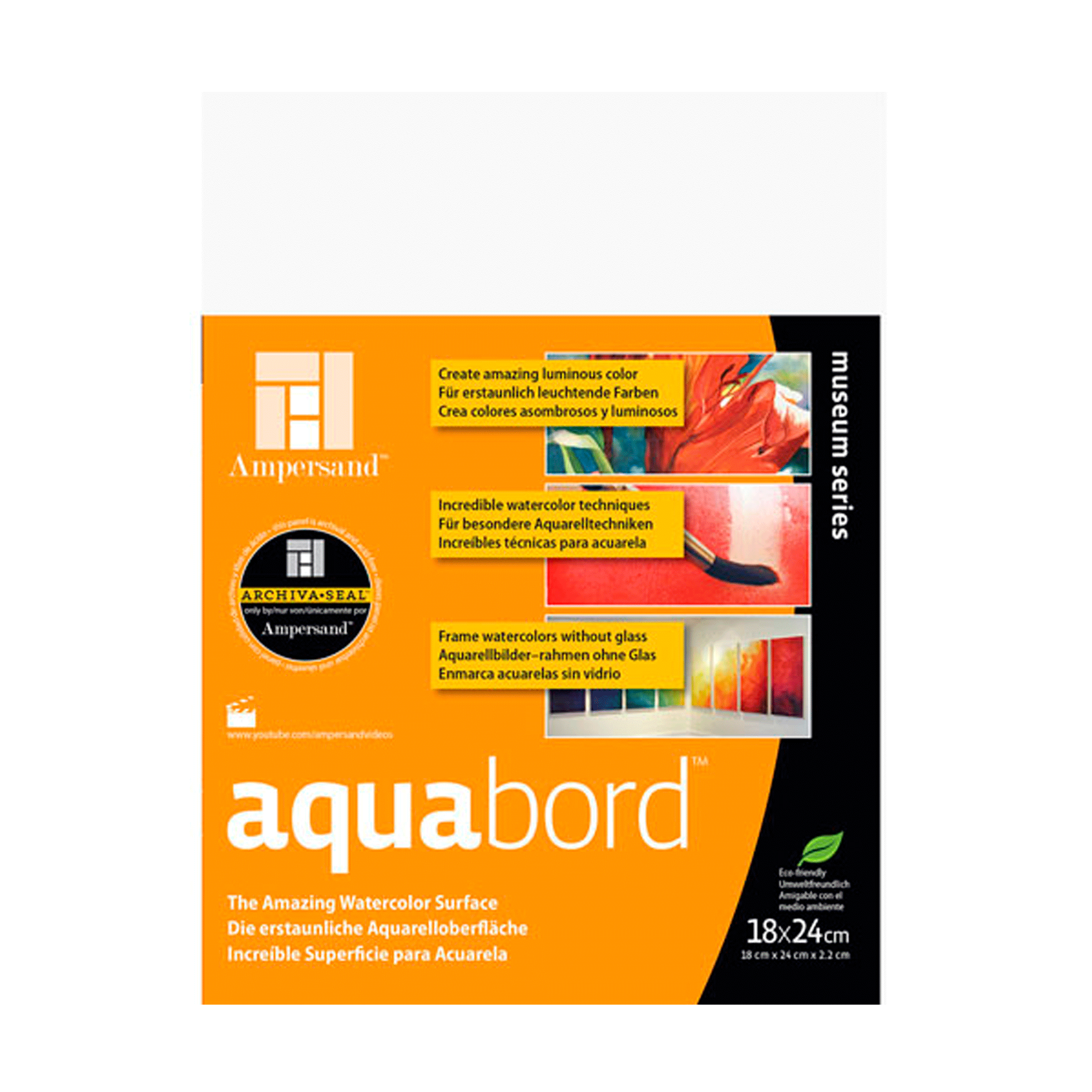 Ampersand - Panel aquabord para técnica acuarela con grosor de  2.2 cm