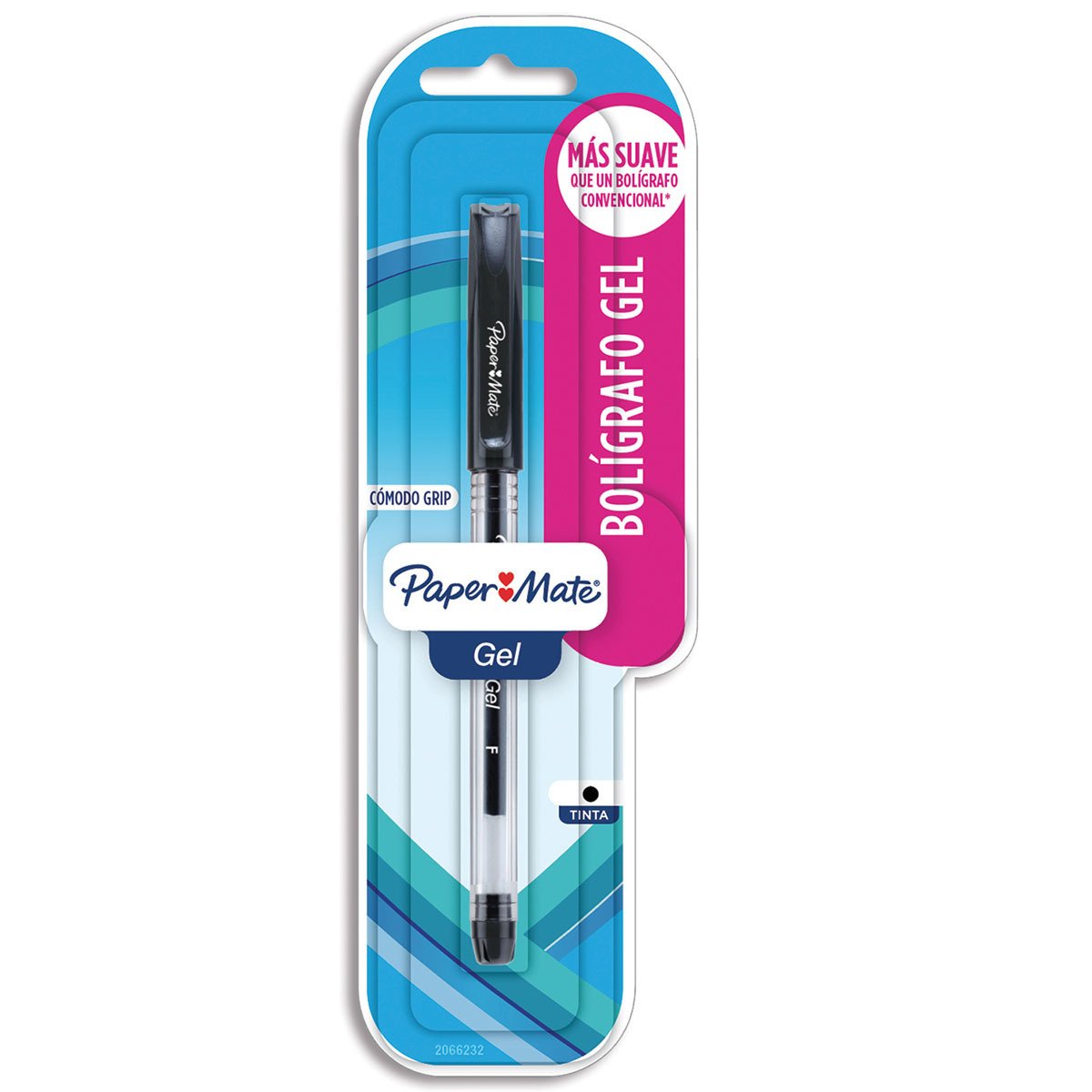 Pluma de Gel Paper Mate Punto fino Tinta negra 1 pieza 2066232 - MarchanteMX