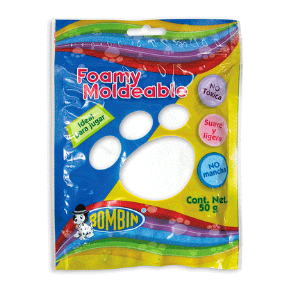 Foamy Moldeable 50g Bombin Color A Elegir - MarchanteMX
