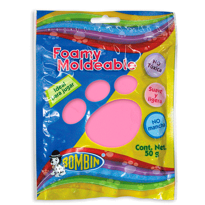 Foamy Moldeable 50g Bombin Color A Elegir - MarchanteMX