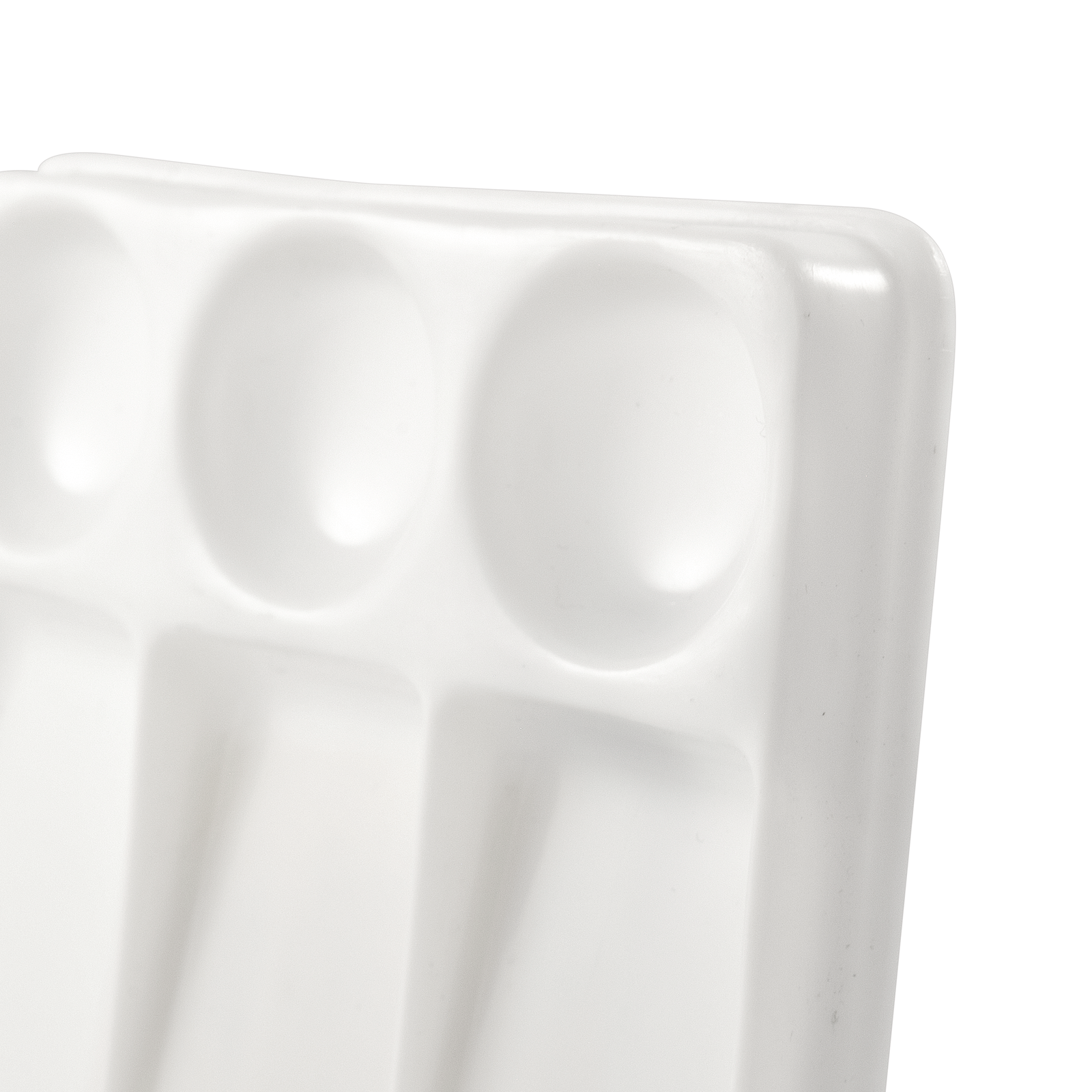 ATL - Godete de plástico rectangular con 6 cavidades