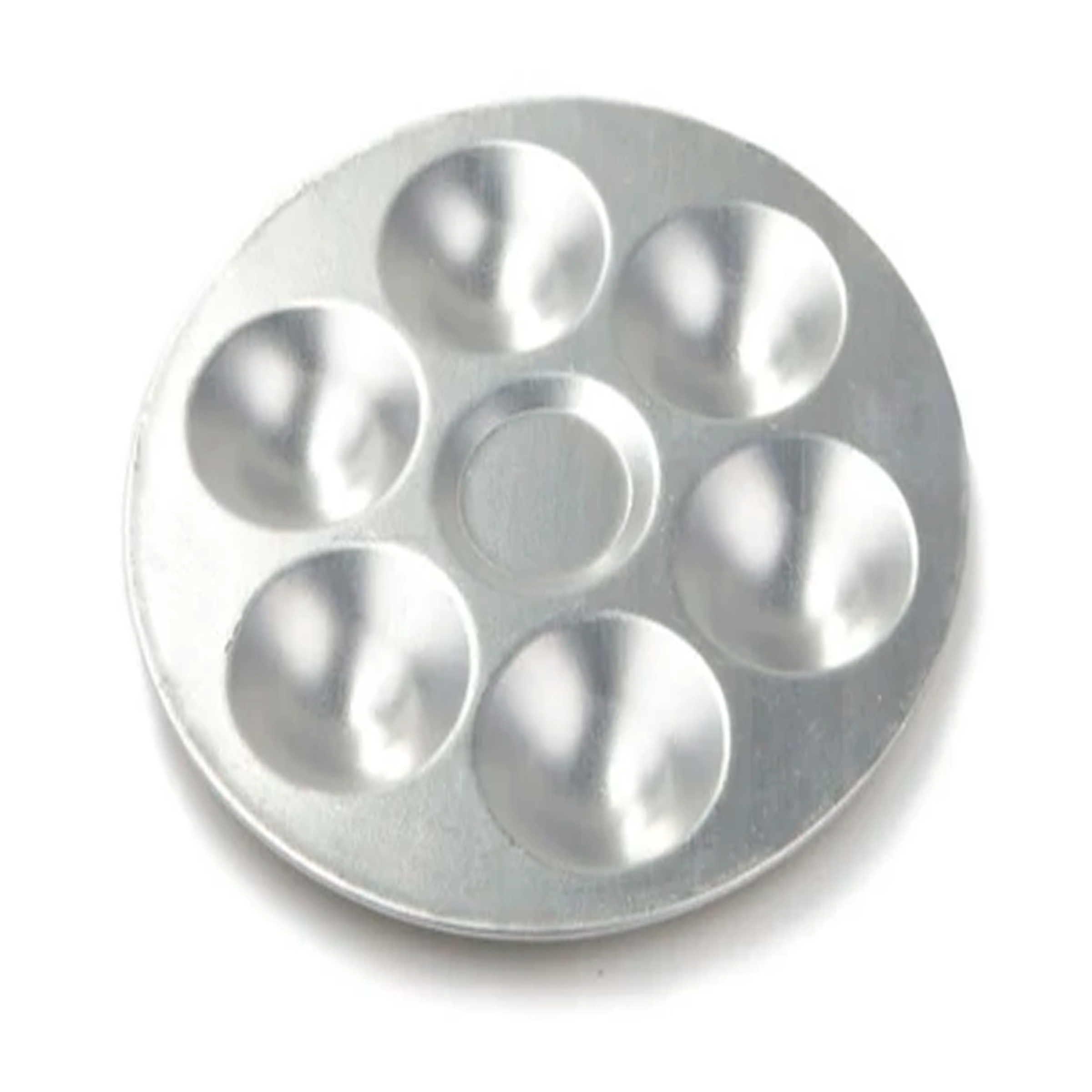 ATL - Godete circular de aluminio con  6 cavidades