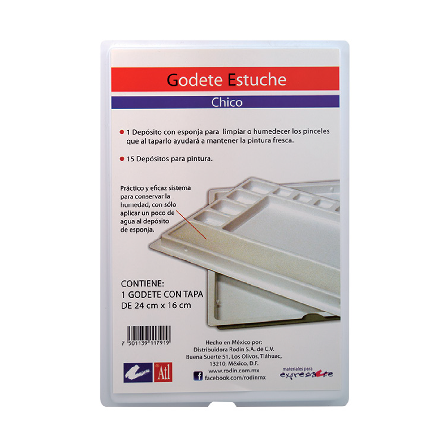 ATL - Godete estuche con 15 cavidades