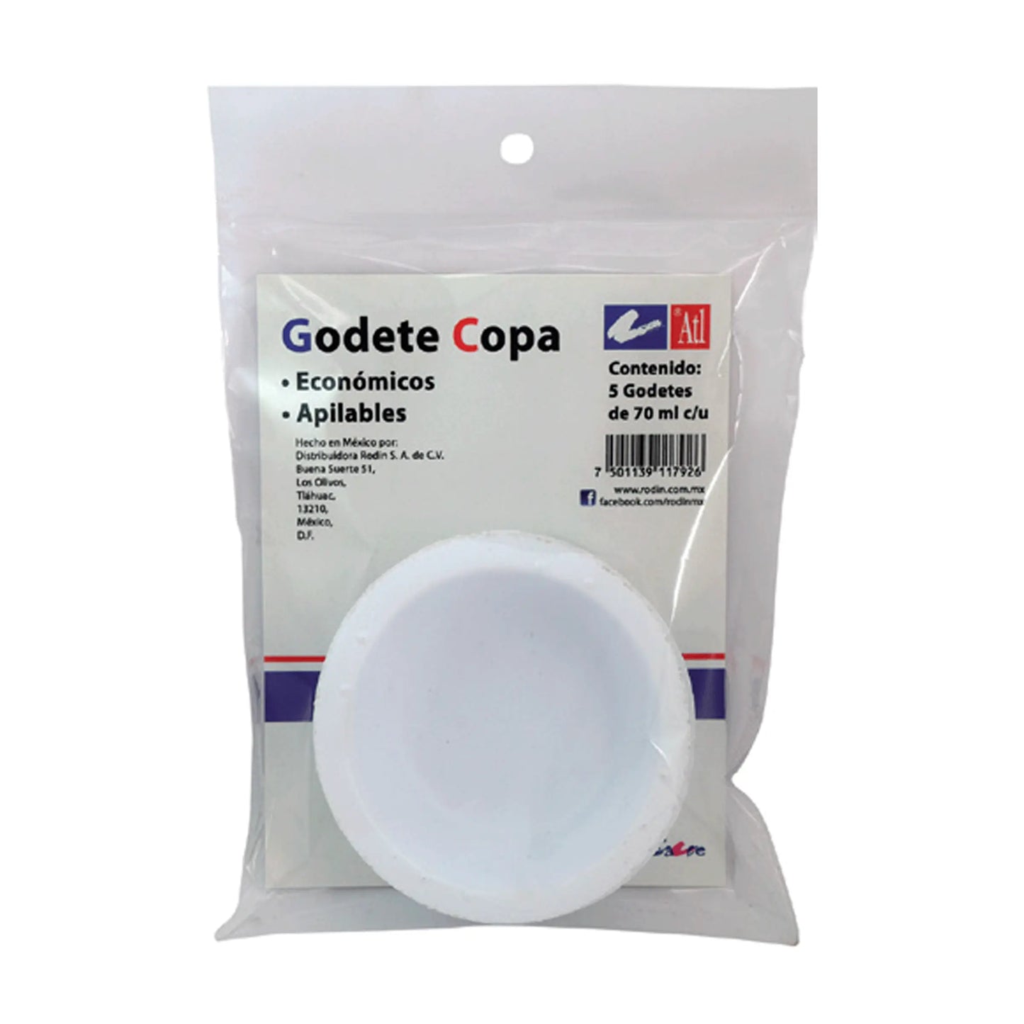 ATL - Bolsa con 5 copas económicas (godete) ATL