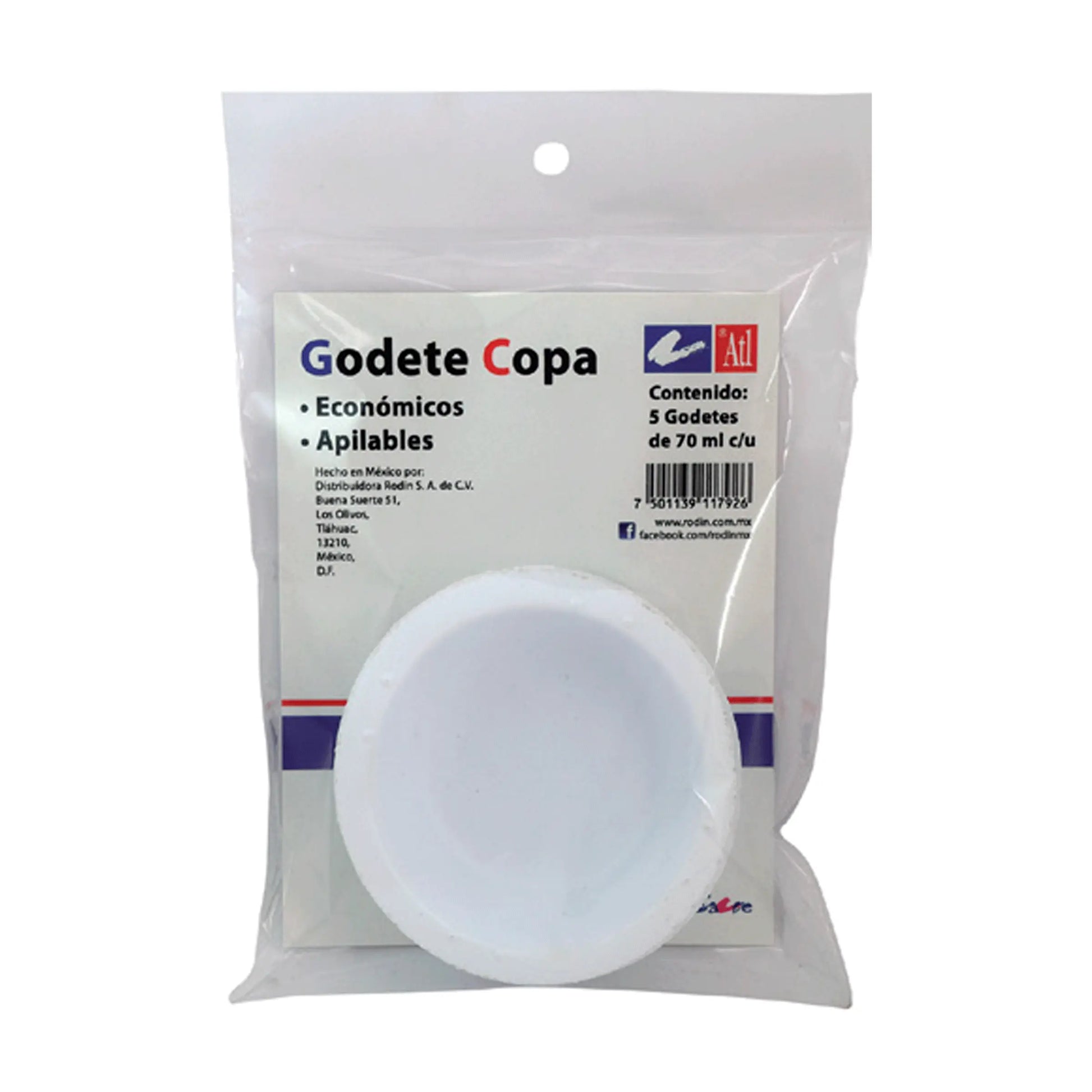 ATL - Bolsa con 5 copas económicas (godete) ATL