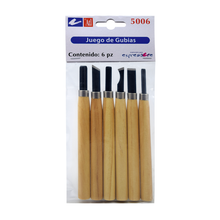 ATL - Juego con 6 gubias N¬∞ 5006