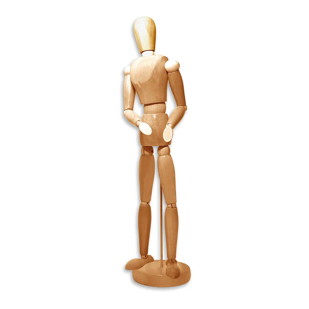 ATL - Maniquí masculino de madera articulado 20.3 cm ATL