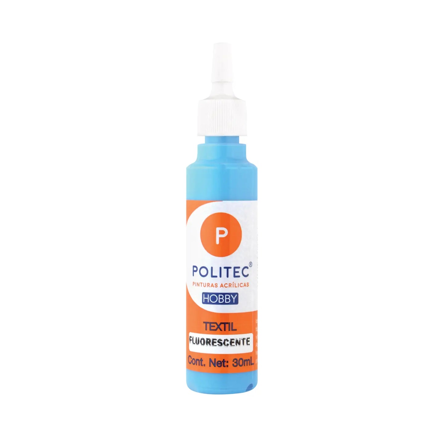 POLITEC - Pintura textil fluorescente Línea hobby naranja no 503 | #ee802d | fluorescente | ? | brillante / 30 ml - Politec