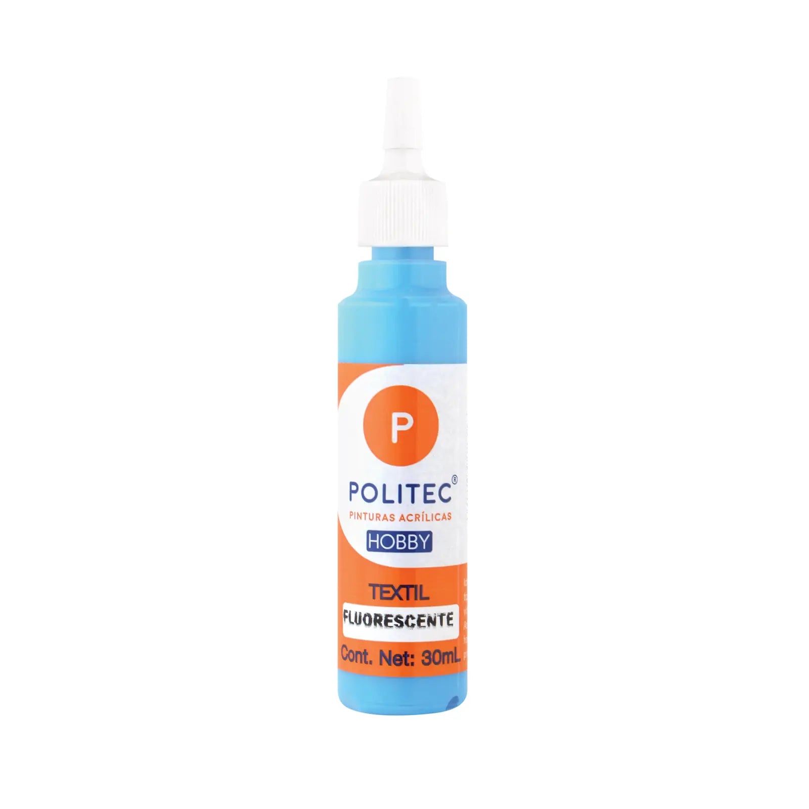 POLITEC - Pintura textil fluorescente Línea hobby naranja no 503 | #ee802d | fluorescente | ? | brillante / 30 ml - Politec