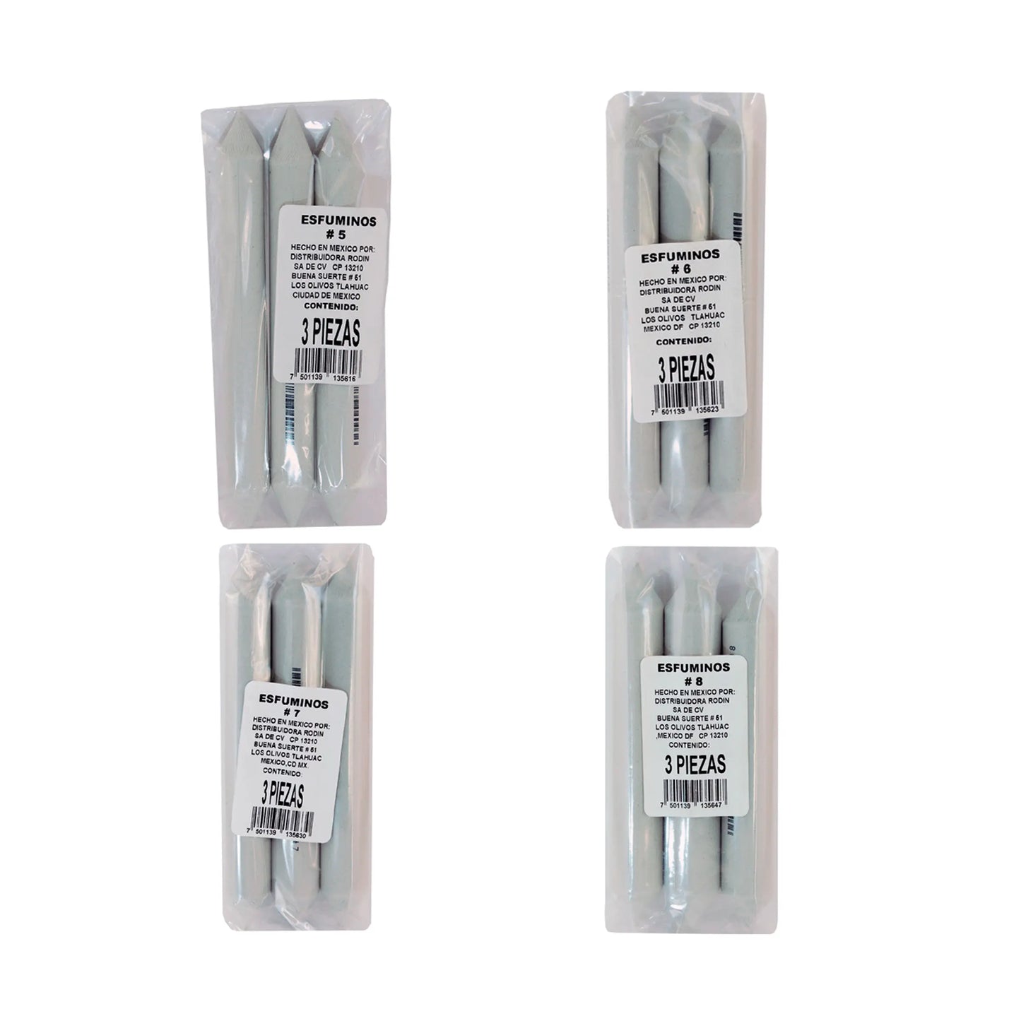 ATL - Esfumino bolsa con 3 piezas ATL