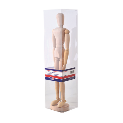ATL - Maniquí de madera articulado femenino 40.5 cm