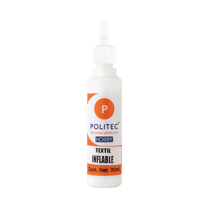 POLITEC - Pintura textil inflable Línea Hobby rojo no 408 | #be1440 | mate | ? | inflable / 30 ml - Politec - vista trasera